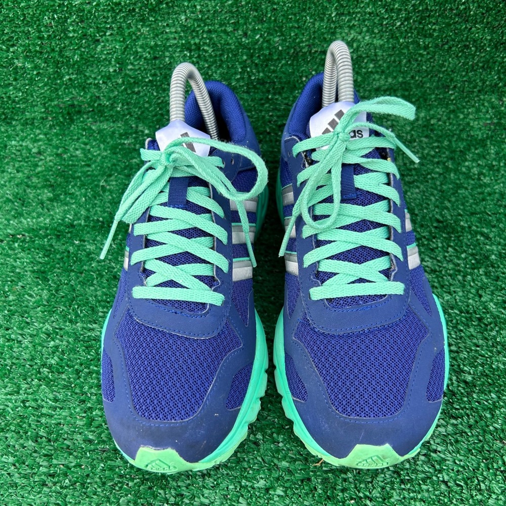 Adidas Aktiv Against Cancer Womens Running Shoes Navy Mint Green G97610 Size 7‎ - Picture 3 of 7